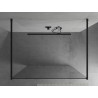 Mexen Kioto freistehende Duschwand 135 x 200 cm, transparent 8 mm, schwarz - 800-135-002-70-00
