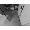 Mexen Kioto freistehende Duschwand 160 x 200 cm, schwarzes Gitter 8 mm, schwarz - 800-160-002-70-77