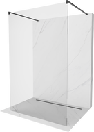 Mexen Kioto freistehende Duschwand 180 x 200 cm, transparent 8 mm, schwarz - 800-180-002-70-00