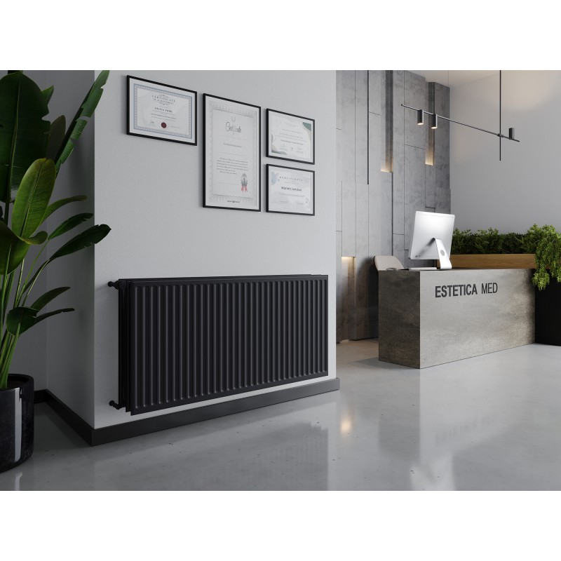 Mexen CH30 Hygiene Plattenheizkörper 500 x 2200 mm, seitlicher Anschluss, 2852 W, Anthrazit - W430H-050-220-66