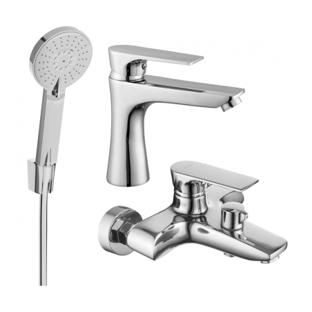 Mexen Axel R40 Badewannen-Set, Chrom - 73803R40-00