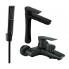 Mexen Axel R72 Badezimmerset, schwarz - 73813R72-70