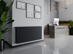 Mexen CHF20 Hygiene Flat Plattenheizkörper 300 x 500 mm, seitlicher Anschluss, 284 W, anthrazit - W420HF-030-050-66