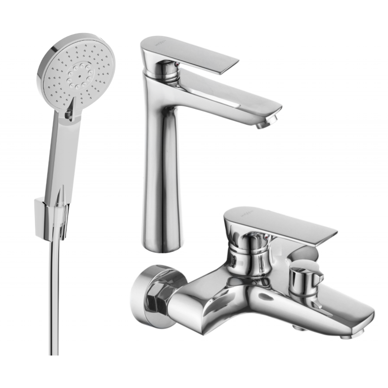 Mexen Axel R40 Badewannen-Set, Chrom - 73813R40-00