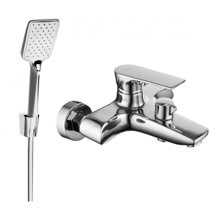 Mexen Axel R62 Badewannenarmatur mit Duschset, Chrom - 7383R62-00