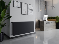 Mexen CHF20 Hygiene Flat Plattenheizkörper 500 x 700 mm, seitlicher Anschluss, 604 W, Anthrazit - W420HF-050-070-66