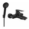 Mexen Axel R40 Badewannenbatterie mit Duschset, schwarz - 7383R40-70
