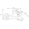 Mexen Caro DF62 Badewannenset, Chrom - 746603DF62-00