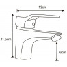 Mexen Caro DF72 Badezimmerset, schwarz - 746603DF72-70