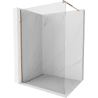 Mexen Kioto Duschwand Walk-in 145 x 200 cm, transparent 8 mm, Roségold - 800-145-101-60-00