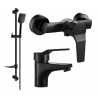 Mexen Caro DF62 Duschset, schwarz - 746604DF62-70