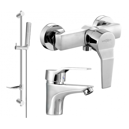 Mexen Caro DF72 Duschset, Chrom - 746604DF72-00