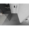 Mexen Kioto Duschwand Walk-in 135 x 200 cm, transparent 8 mm, schwarz - 800-135-101-70-00