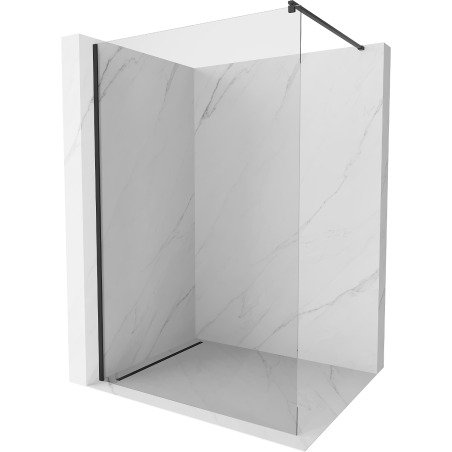 Mexen Kioto Duschwand Walk-in 145 x 200 cm, transparent 8 mm, schwarz - 800-145-101-70-00