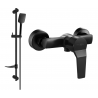 Mexen Caro DF62 Duscharmatur mit Duschset, schwarz - 74664DF62-70