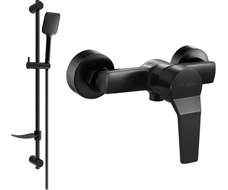 Mexen Caro DF62 Duscharmatur mit Duschset, schwarz - 74664DF62-70