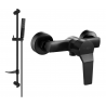 Mexen Caro DF72 Duscharmatur mit Duschset, schwarz - 74664DF72-70