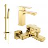 Mexen Cetus DQ77 Badewannen-Set, gold - 744303DQ77-50