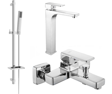 Mexen Cetus DQ77 Badezimmerset, Chrom - 744313DQ77-00