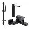 Mexen Cetus DQ77 Wannenset, Schwarz - 744313DQ77-70