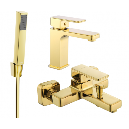 Mexen Cetus R77 Badezimmerset, Gold - 744303R77-50