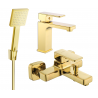 Mexen Cetus R45 Badewannen-Set, gold - 744303R45-50