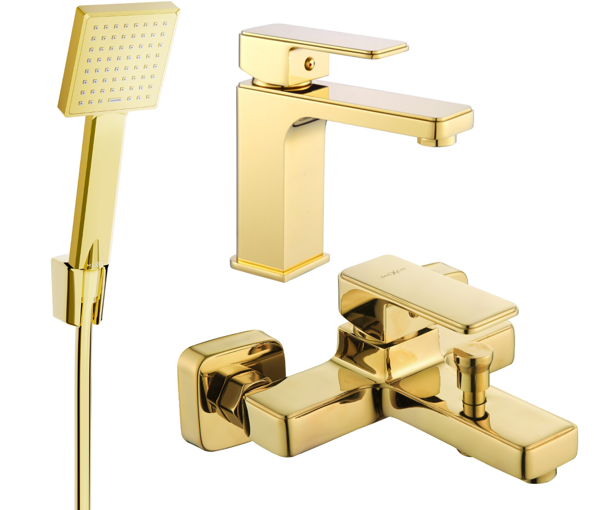 Mexen Cetus R45 Badewannenset, Gold - 744303R45-50