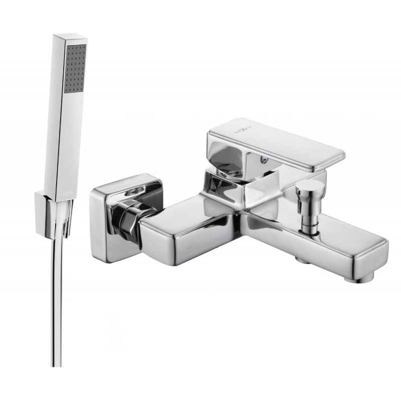Mexen Cetus R77 Badewannenarmatur mit Duschset, Chrom - 74433R77-00