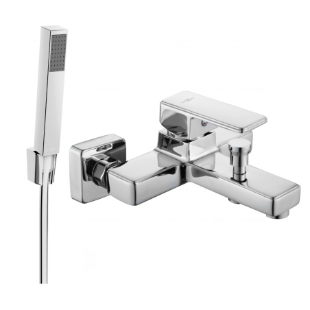 Mexen Cetus R77 Badewannenarmatur mit Duschset, Chrom - 74433R77-00