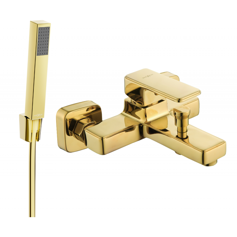 Mexen Cetus R77 Badewannenarmatur mit Duschset, gold - 74433R77-50
