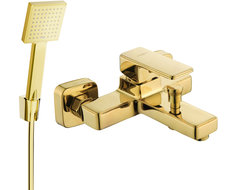 Mexen Cetus R45 Badewannenarmatur mit Duschset, Gold - 74433R45-50