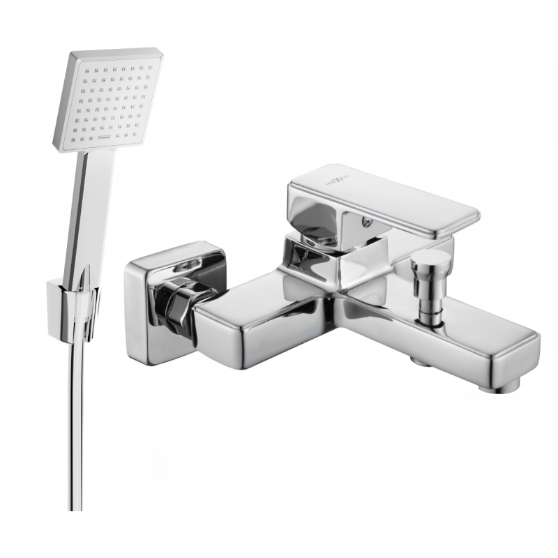 Mexen Cetus R45 Badewannenarmatur mit Duschset, Chrom - 74433R45-00