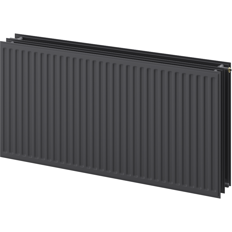 Mexen CVH30 Hygiene Plattenheizkörper 400 x 600 mm, unterer Anschluss, 658 W, Anthrazit - W630H-040-060-66
