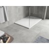 Mexen Hugo rechteckige SMC-Dusche 80 x 70 cm, weiß, Inox-Abdeckung - 42107080-X