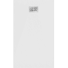 Mexen Hugo rechteckige SMC Duschwanne 150 x 80 cm, weiß, Abdeckung Inox - 42108015-X