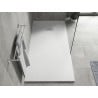 Mexen Hugo rechteckige Duschwanne SMC 170 x 80 cm, weiß, Abdeckung Inox - 42108017-X