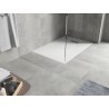 Mexen Hugo rechteckige Duschwanne SMC 130 x 90 cm, weiß, Abdeckung Inox - 42109013-X