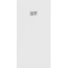 Mexen Hugo rechteckige Duschwanne SMC 180 x 90 cm, weiß, Blende aus Inox - 42109018-X