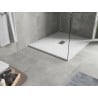 Mexen Hugo rechteckige Duschwanne SMC 130 x 100 cm, weiß, Inox-Abdeckung - 42101013-X