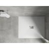 Mexen Hugo rechteckige Duschwanne SMC 130 x 100 cm, weiß, Inox-Abdeckung - 42101013-X