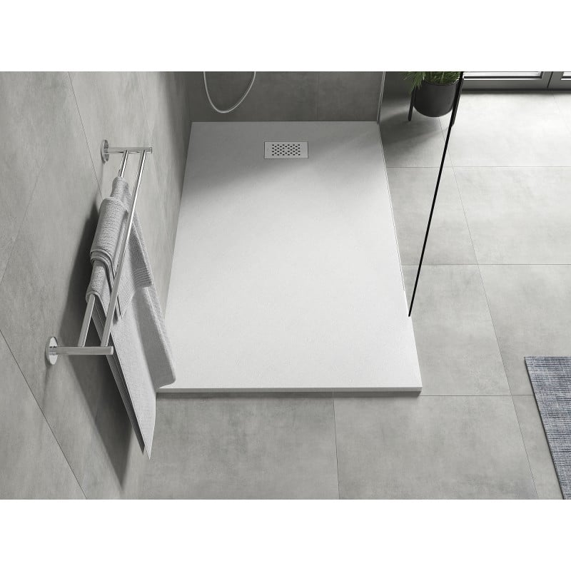 Mexen Hugo rechteckige Duschwanne SMC 150 x 70 cm, weiß, weiße Abdeckung - 42107015-W