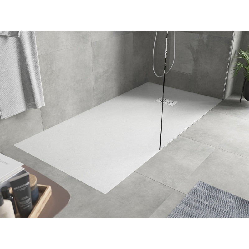 Mexen Hugo Rechteckige Duschwanne SMC 180 x 80 cm, weiß, weiße Abdeckung - 42108018-W
