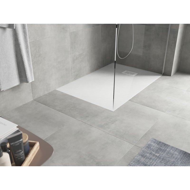 Mexen Hugo rechteckige Duschwanne SMC 100 x 90 cm, weiß, weiße Abdeckung - 42109010-W