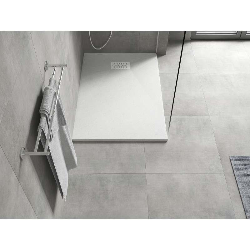 Mexen Hugo rechteckige Duschwanne SMC 100 x 90 cm, weiß, weiße Abdeckung - 42109010-W