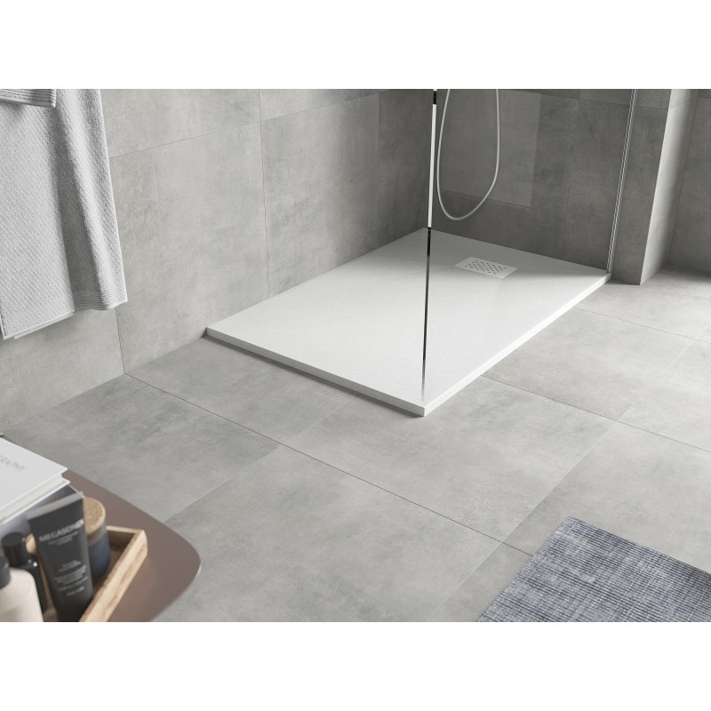 Mexen Hugo rechteckige Duschwanne SMC 100 x 90 cm, weiß, Abdeckung weiß - 42109010-W