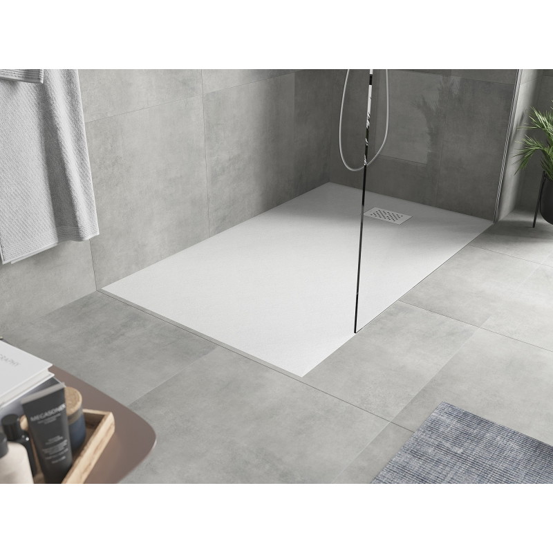 Mexen Hugo Rechteckige Duschwanne SMC 160 x 90 cm, weiß, weiße Abdeckung - 42109016-W