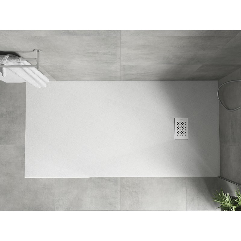 Mexen Hugo SMC Rechteck-Duschwanne 170 x 90 cm, weiß, weiße Abdeckung - 42109017-W