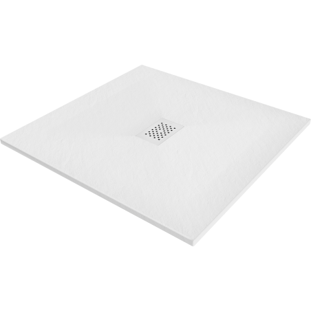 Mexen Hugo quadratische Duschwanne SMC 100 x 100 cm, weiß, weiße Abdeckung - 42101010-W