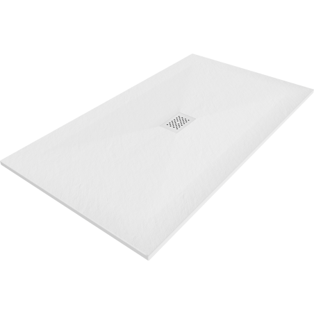 Mexen Hugo rechteckige Duschwanne SMC 160 x 100 cm, weiß, weiße Abdeckung - 42101016-W