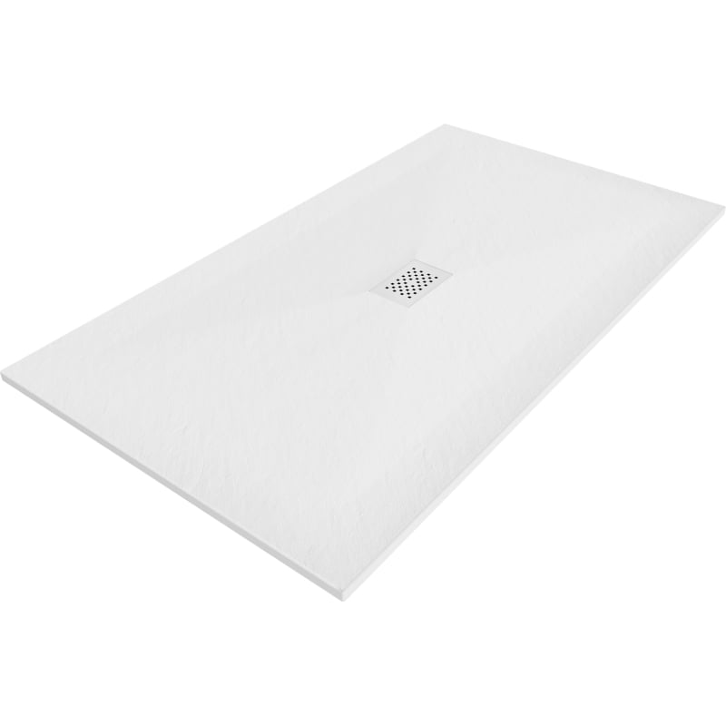 Mexen Hugo rechteckige Duschwanne SMC 180 x 100 cm, weiß, weiße Abdeckung - 42101018-W